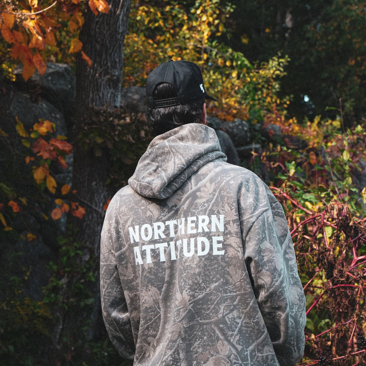 Northern Attitude Logo Camo Hoodie