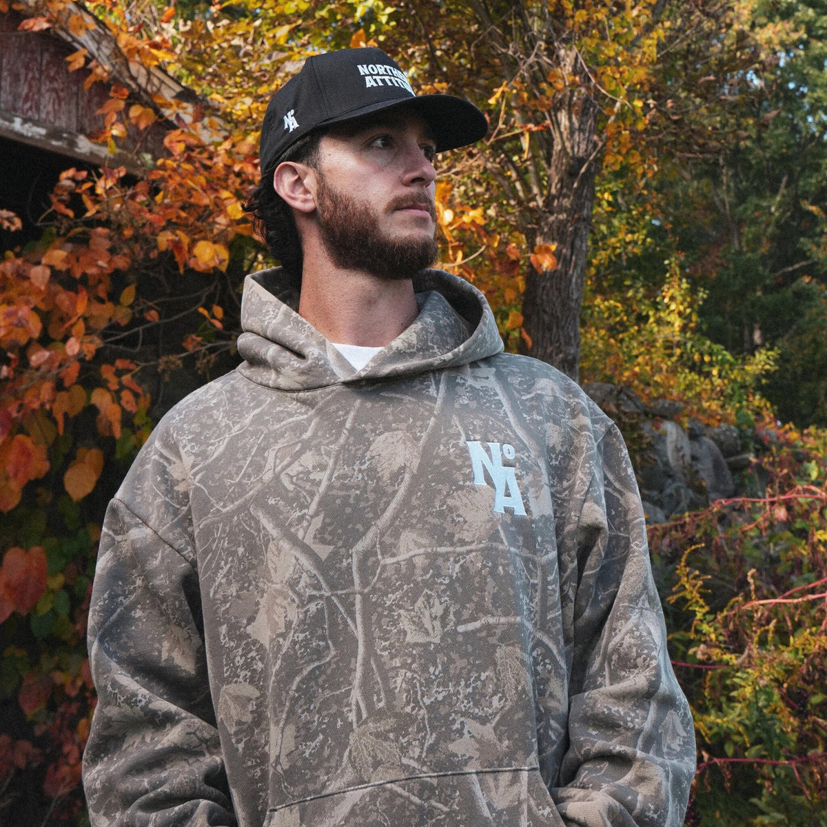 Northern Attitude Logo Camo Hoodie