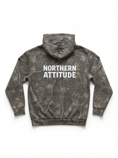 Northern Attitude Logo Camo Hoodie