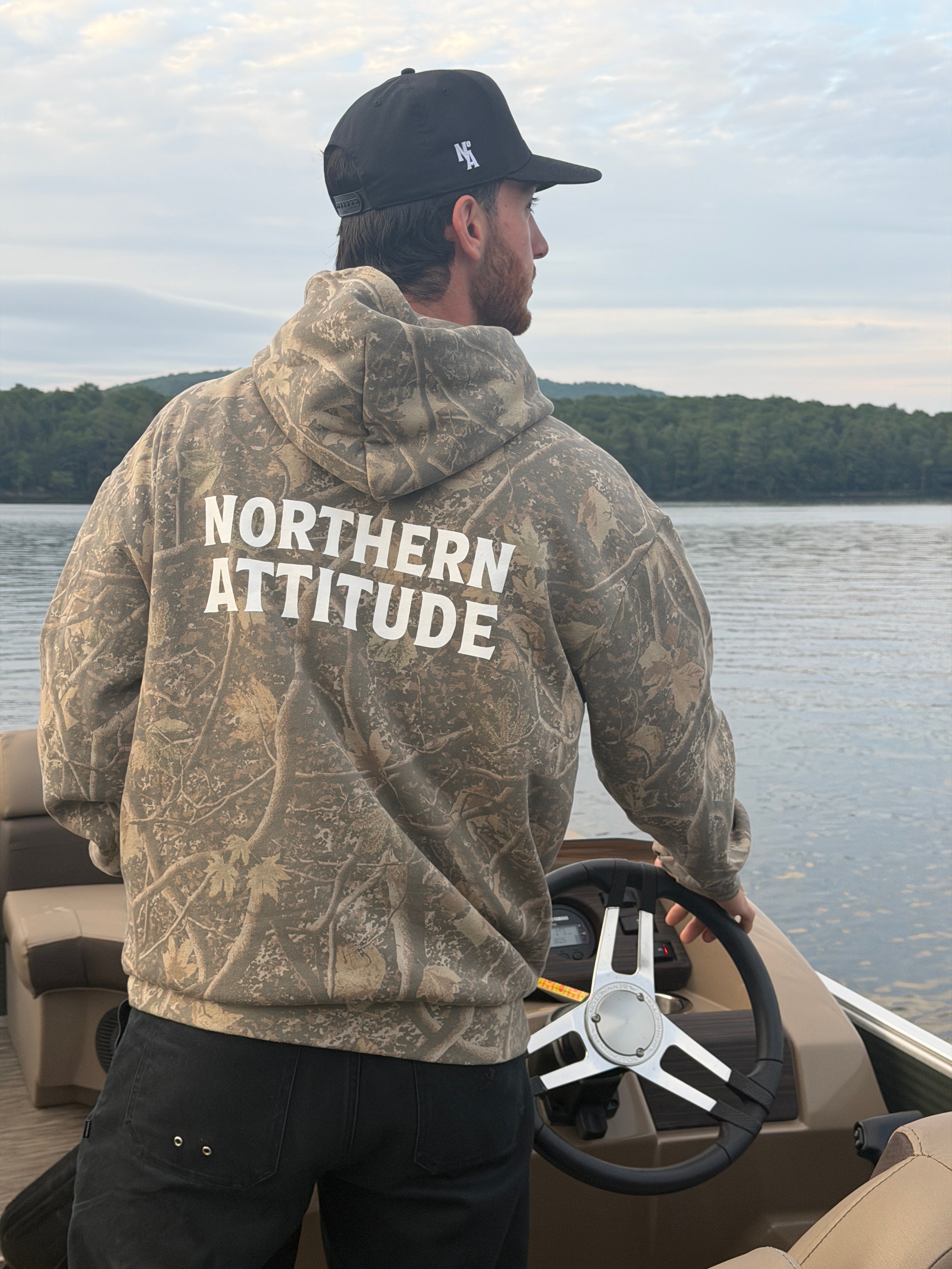 Northern Attitude Logo Camo Hoodie